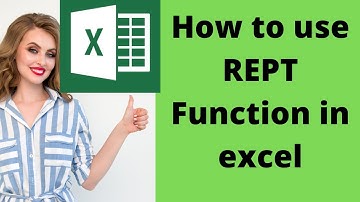 How to use REPT Function In Excel