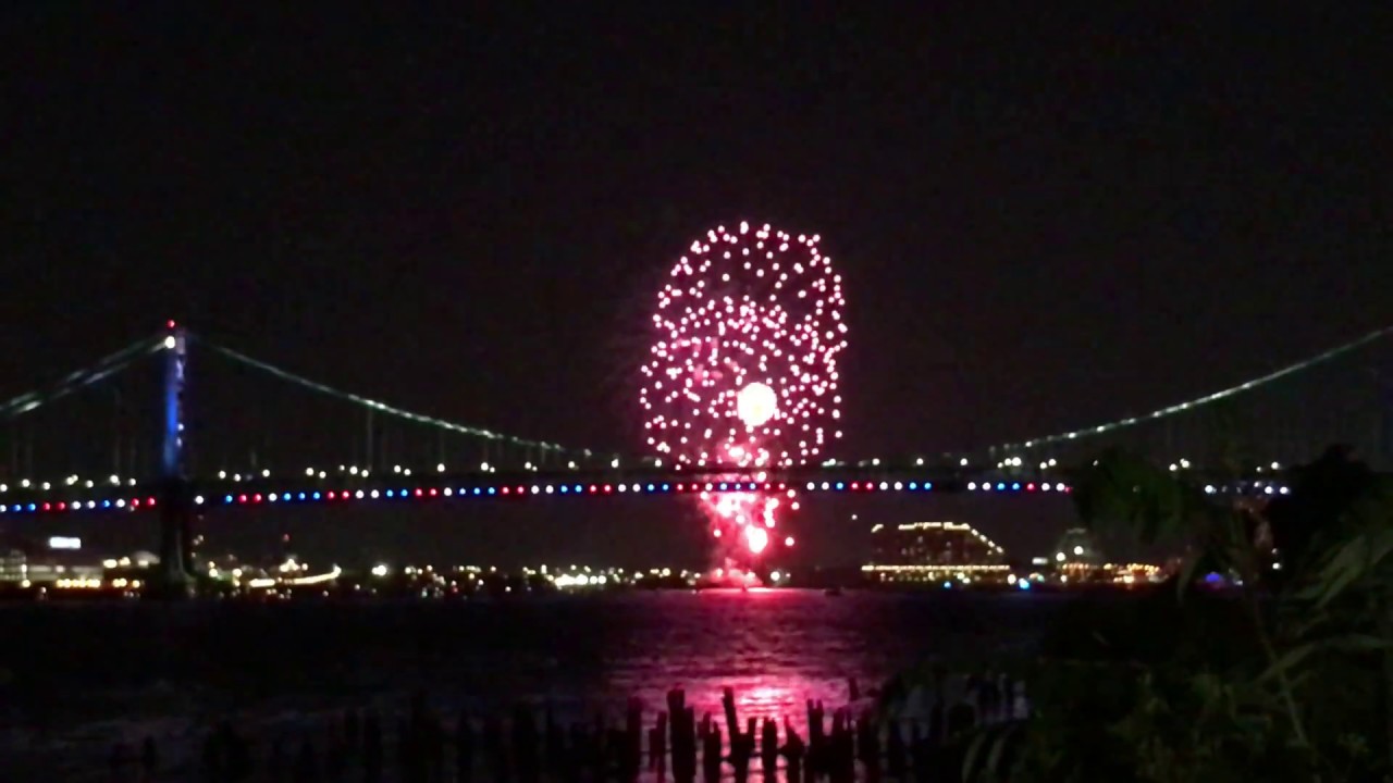 Fireworks at Delaware River waterfront Independence day latest 2018