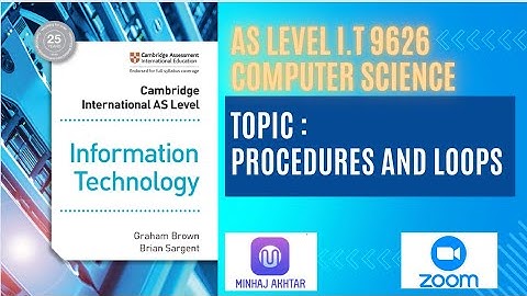 A LEVELS I.T 9626 :CHAP : 4 ALGORITHMS AND FLOWCHART BY MINHAJ AKHTAR
