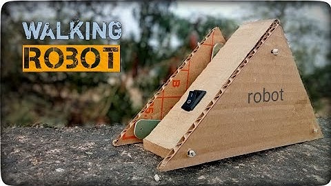 How to make a triangle robot with cardboard. walking robot making.🤖.              #diy #robot
