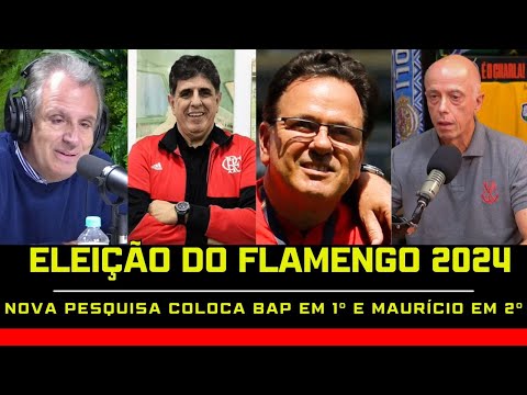 #35 ELEIÇÃO DO FLAMENGO 2024: NOVA PESQUISA COLOCA BAP EM 1° E MAURÍCIO EM 2°