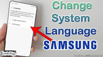 How to Change System Language in Samsung Phone
