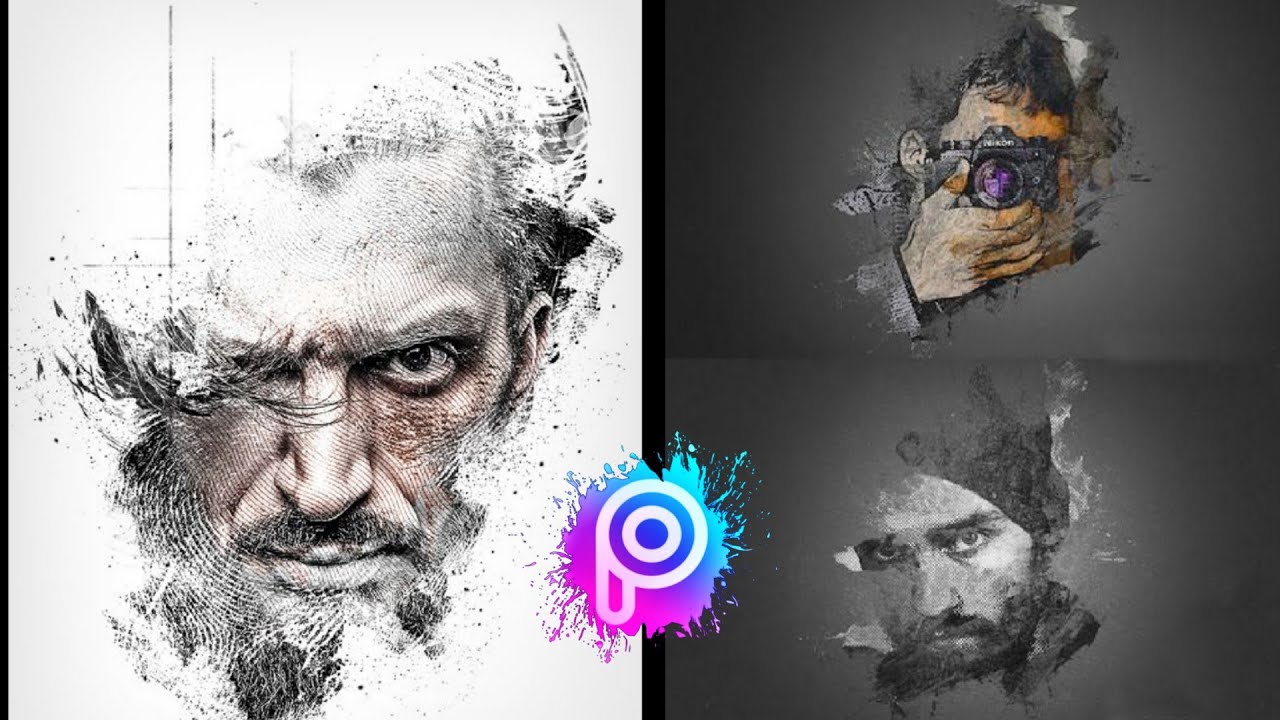 NEW PAINTING AND SKETCH EFFECT IN PICSART (JUST IN 2 MINUTES) - YouTube