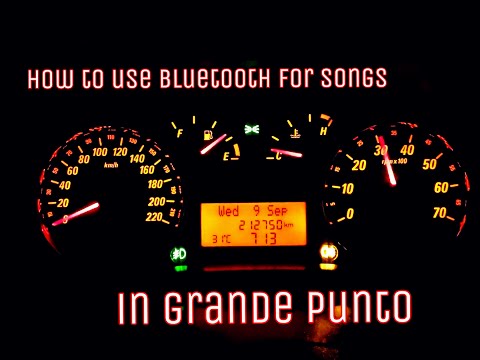 Grande Punto...How to play songs from Bluetooth in punto...?