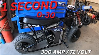 QS 120 e-bike does 0 to 30 MPH in the 1 second range?