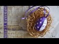 Пасхальный декор Яйцо в технике кинусайга Текстильные поделки своими руками