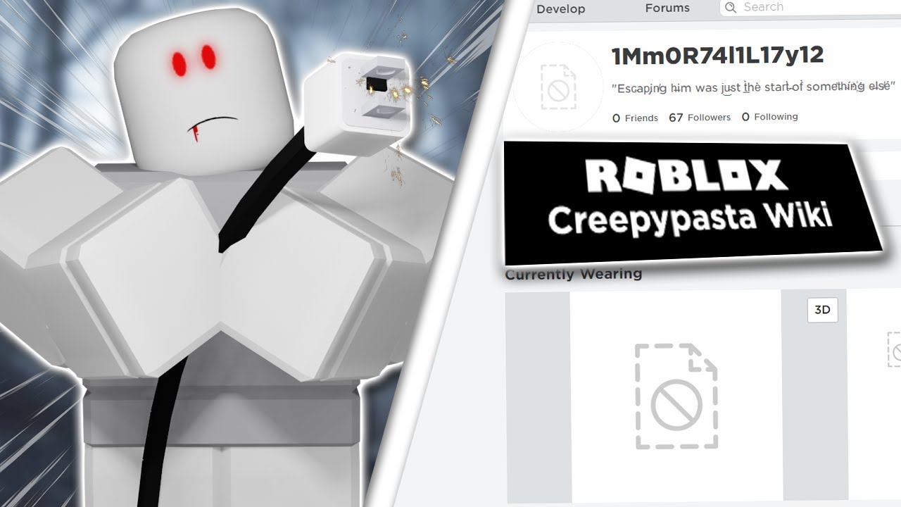 Roblox Content Deleted This Scary Account Youtube - immortality roblox creepypasta