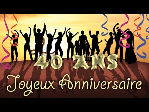 Carte Danniversaire 40 Ans Joyeux Anniversaire