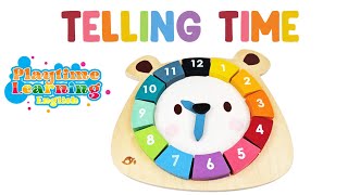 Learn to Tell Time For Kids! | Bear Clock | Educational Toddler Learning Video