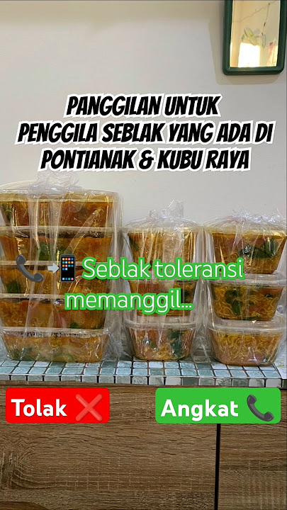 Panggilan buat penggila seblak #seblakpontianak #kulinerpontianak
