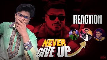 GAUSH - NEVER GIVE UP. (OFFICIAL MUSIC VIDEO)  REACTION / IQBAL REACTION