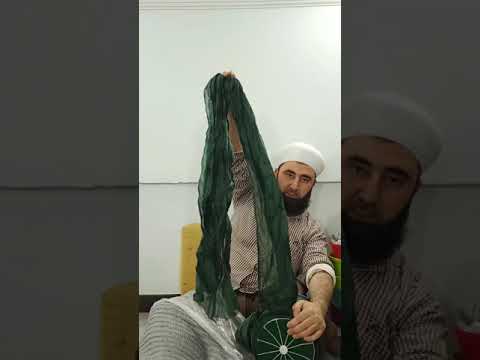 Çapraz sarık sarma. Merakla beklenen çapraz sarım şekli videomuz izlenmeye hazır öğrenmek isteyenler