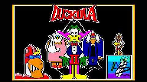 count duckula 2 title screen for Amstrad CPC