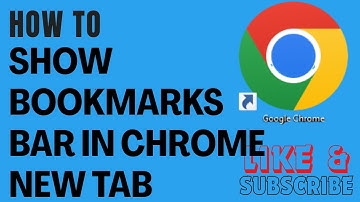 How To Show Bookmarks Bar In Chrome New Tab #chrome #chromeupdate