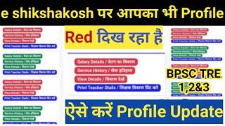 🔥e shikshakosh teacher profile रेड क्यों दिख रहा है।e shikshakosh Profile को कैसे ठीक करें।देखे Step