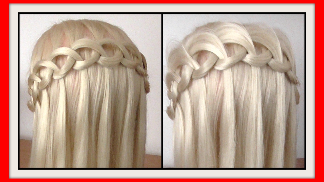 LOOP WATER FALL BRAID HAIRSTYLE / HairGlamour Styles / Hairstyles - YouTube