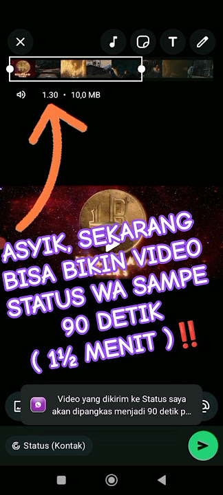 ASYIK, SEKARANG BIKIN VIDEO STATUS WA SAMPE 90 DETIK‼️ #viral #WA #whatsapp #wabeta #whatsappbeta