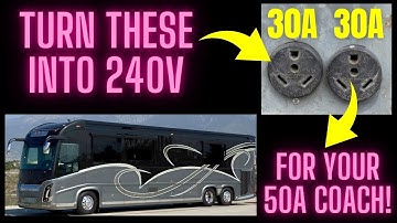 How To Get 240v Service For Your Rv Using A Dual 30 Amp To 50 Amp Adapter | Newell School
