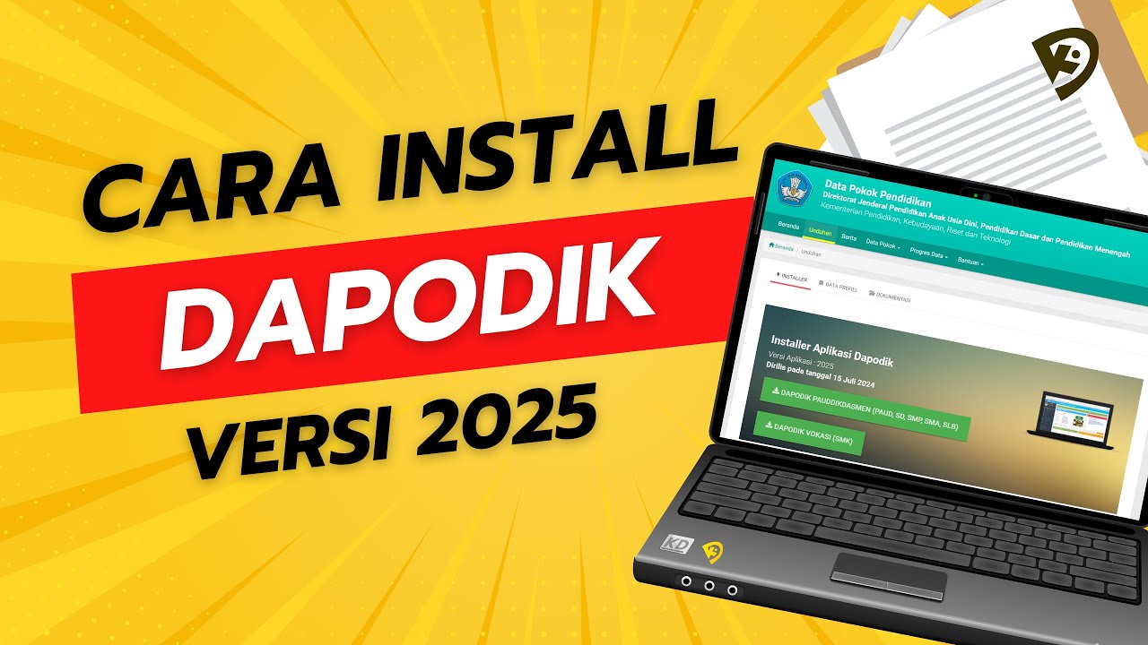 🔴 CARA INSTAL APLIKASI DAPODIK TERBARU VERSI 2025 | TUTORIAL DAPODIK ...