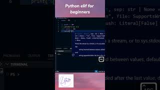 Python for Beginnners: elif statement Explained #shorts #shortsfeed
