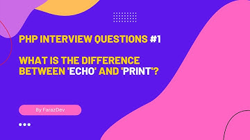 PHP Interview Questions #1 | What is the difference between 