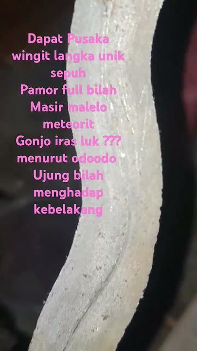 pusaka jawi pamor masir malelo dan meteorit wingit tpi menawan dan indah penyejuk hati..