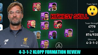 G Zeitzler Jurgen Klopp New Formation Review 4 3 1 2 Formation Pes 21 Mobile Pes Rookie Youtube
