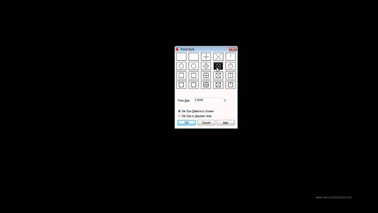 AutoCAD Tutorial - Draw Panel - Point Command - YouTube