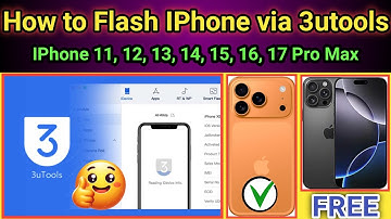 How to flash Iphone 11, 12, 13, 14, 15, 16, 17 Pro for removing unavailable mode by 3utools Free |