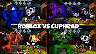 Rainbow Friends | FNF mod - All Rainbow Friends VS All Cuphed | Friday Night Funkin Mod Roblox