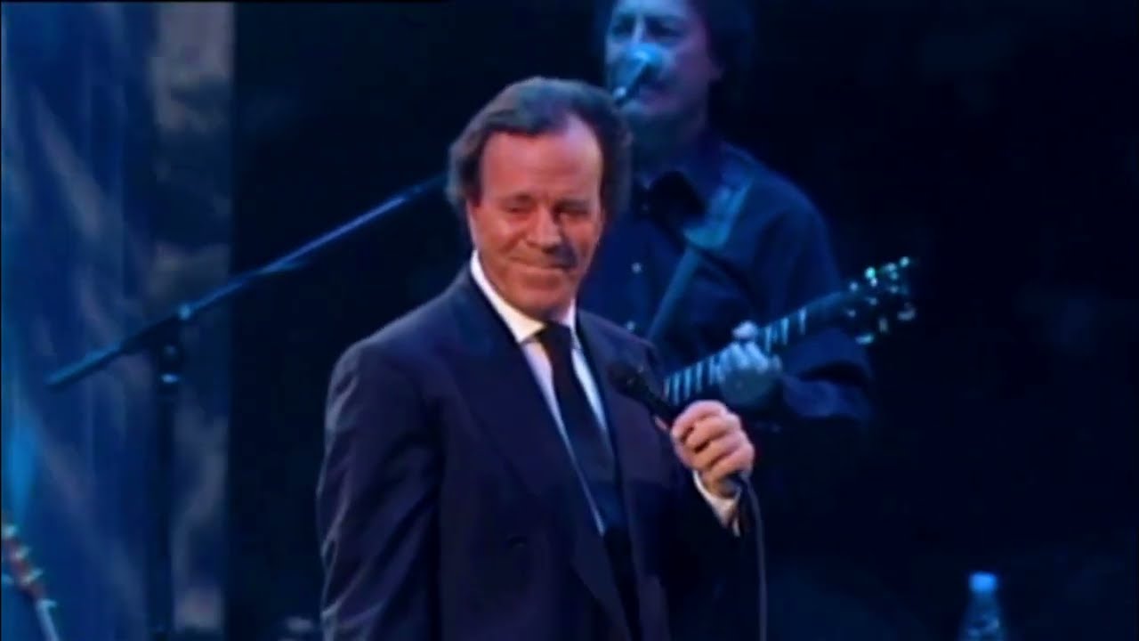 Julio Iglesias Agua dulce agua sala en concierto Texas Live 2003