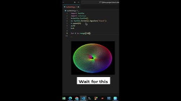 Wow graphics design using python turtle | Awesome python turtle graphics #pythonturtle #shorts