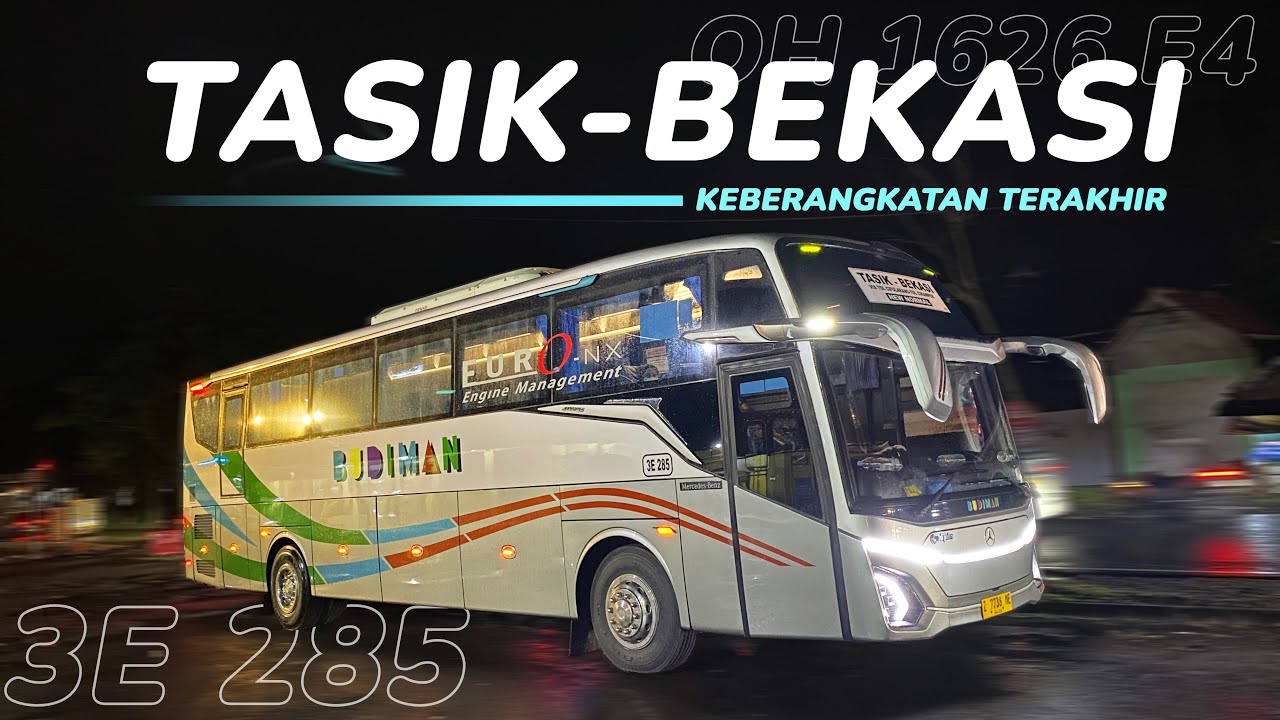 Berangkat Hampir Tengah Malam, Dapat Armada Baru 😍 Trip Tasik - Bekasi Naik Bus BUDIMAN Jetbus 5