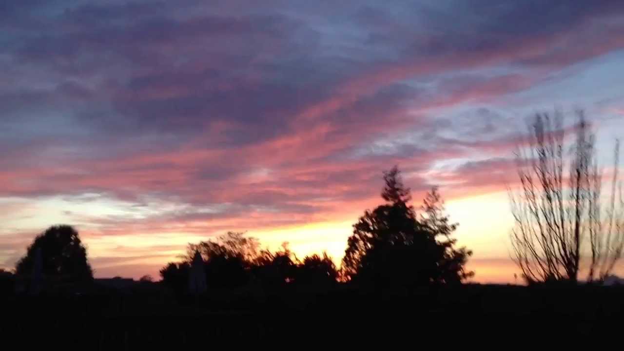 2 Suns in the Sunset. 2 Glowing lights in the Western Sky A Sign