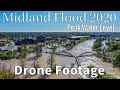 Midland Flood 2020 - Peak of Flood - Drone - 500 Year Flood - Patman Droneography