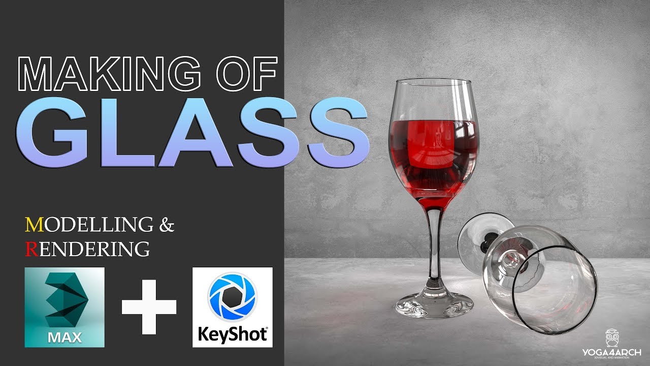 3Dmax&Keyshot  Tutorials # Making of Glass ( Normal Speed )