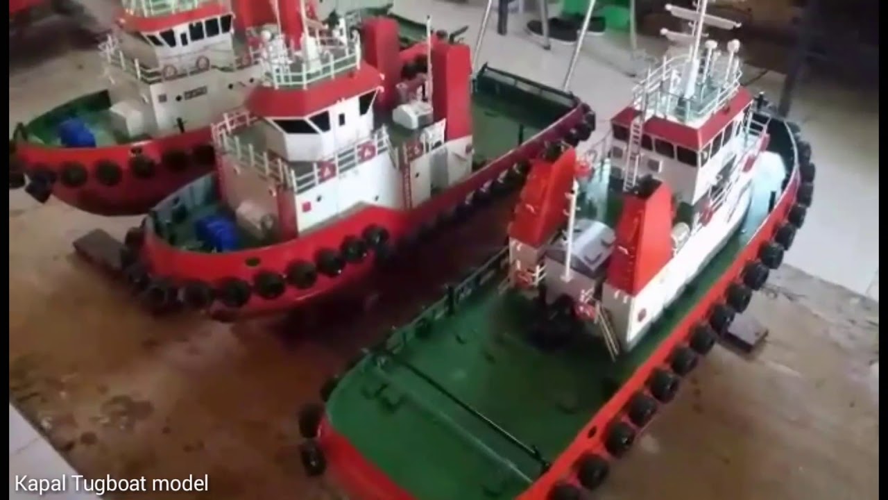  Miniatur Kapal Tugboat  model ini Kapal  Tugboat  Penarik 
