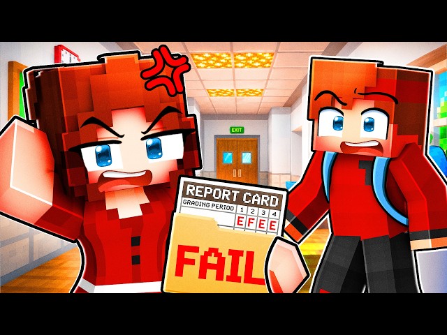Ma MAMAN à découvert mon BULLETIN de NOTE à l'école sur Minecraft ! (C'est chaud)