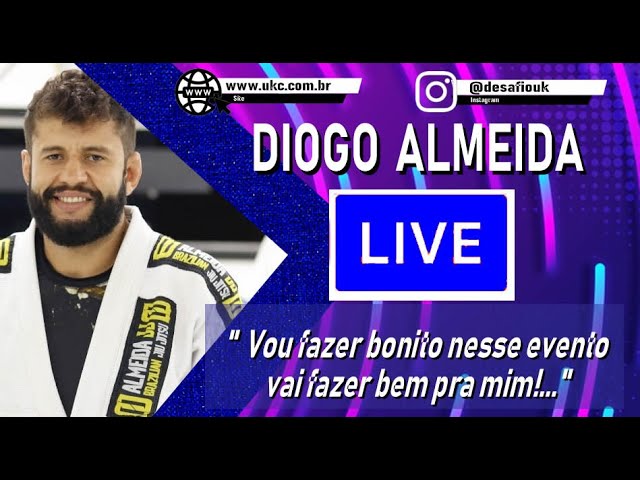 Live com Diogo Almeida, confira.