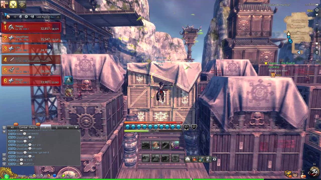 Blade and Soul - Bloodshade Harbor 6-man guide