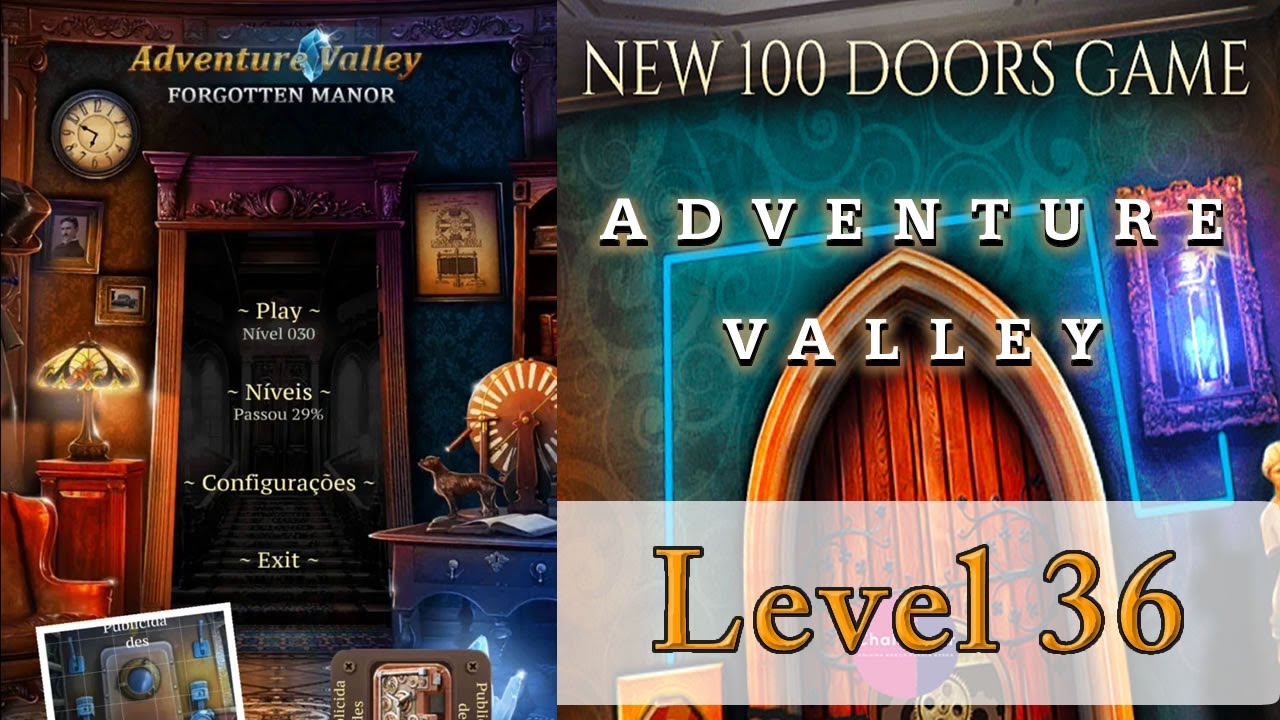 100 DOORS ADVENTURE PUZZLE - LEVEL 36 | ADVENTURE VALLEY - ENIGMA 100 PORTAS - LEVEL 36