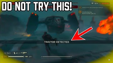 Yes you can Extract as a Traitor! - Helldivers 2