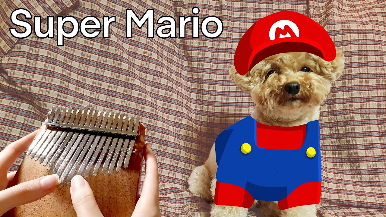 Super mario bros Main theme Intermediate Kalimba Tabs tutorials Nintendo 17  Keys