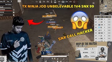 TX NINJA JOD UNBEALEVABLE 1V4 🔥✅ TEAM SNX 99 ESPORTS | THE GRIND WEAK 2 MATCH 2||❤️🚀 @esportontoplevel