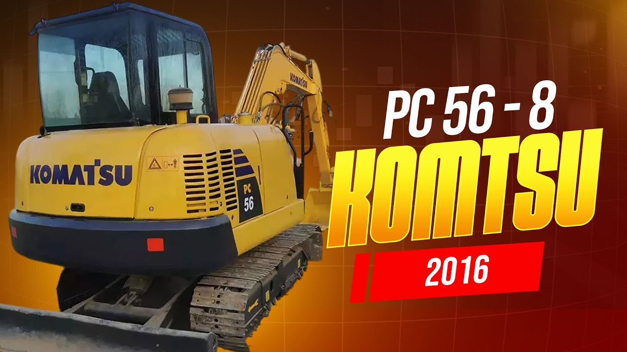 Komatsu PC56-8 2016 | Tracks & Rollers Available | Excellent Condition | RM Global Auto Solution