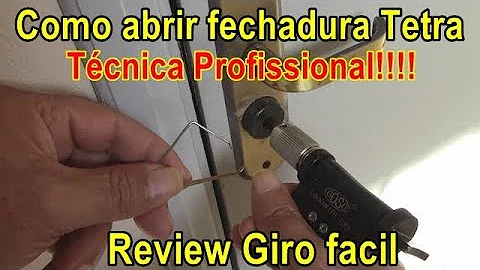 Como estourar fechadura tetra com furadeira?