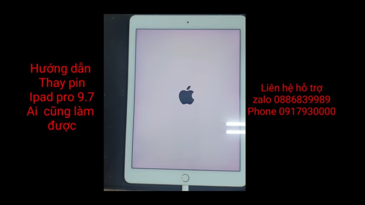 Hướng dẫn thay pin ipad pro 9.7 - youtube