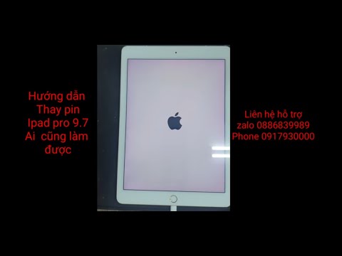 Video Hướng dẫn thay pin ipad pro 9.7 - youtube