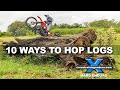 10 ways to hop logs on a dirt bike!︱Cross Training Enduro