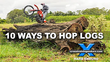 10 ways to hop logs on a dirt bike!︱Cross Training Enduro